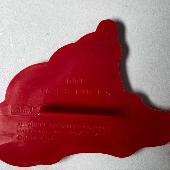 Vintage 1978 TWELVE DAYS OF CHRISTMAS COOKIE CUTTERS Complete Set Kraft Chilton - Picture 7 of 8